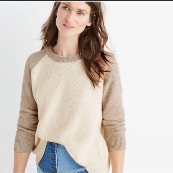 Madewell Cross Open Back Sweater - Picture 1 of 8